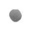 Citrouille, ensemble de 3, 7,5 po x 7,5 po x 5,5 po, gris / blanc