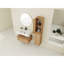 Armoire de salle de bain moderne avec lavabo en résine