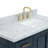 43'' Single Bathroom Vanity with Carrara Marble Top-93359238-93572741