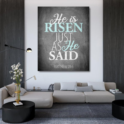 Alcott Hill® Allen, Kimberly Gallery Wrapped Canvas Art Titled: He is Risen