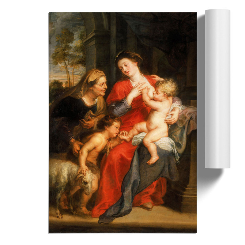 The Virgin And Child by Peter Paul Rubens - No Frame Painting, 30cm H x 21cm W x 0.1cm D