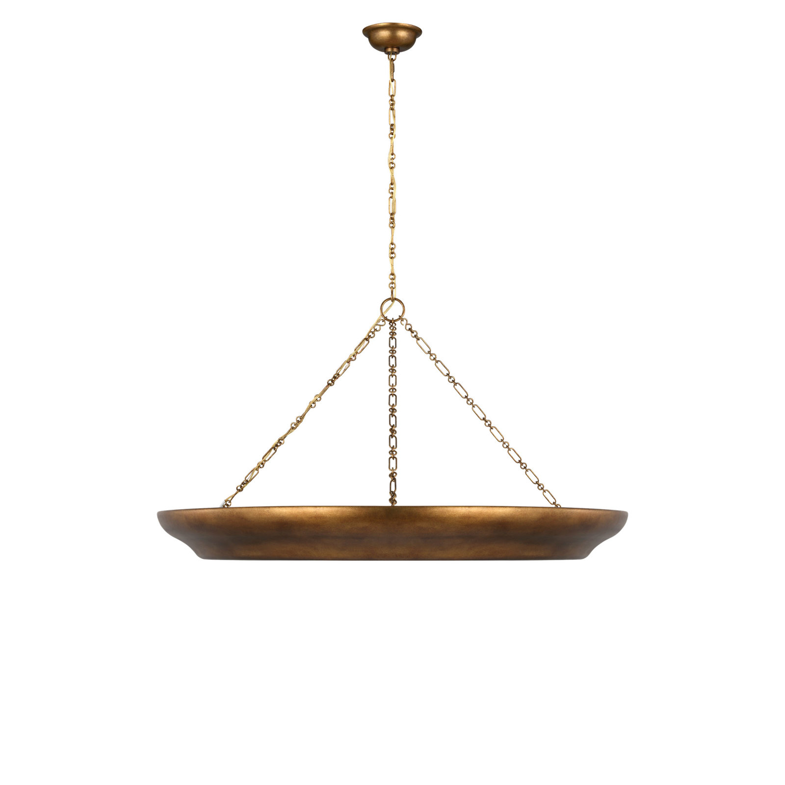 Ledger Chandelier, 15.88" H x 36" W  x 36" D, 8, Vintage Gild