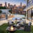 4-Piece All Weather Wicker Patio Conversation Set With Gray Cushions And Glass Table