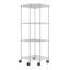 EcoStorage® 27" W x 18" D 4 Tier Corner Wire Shelving with Wheels