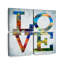 Love Typographie 4 pièces-92857737