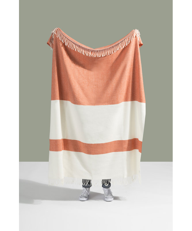Jeté en mélange de coton Sydney, Mandarin