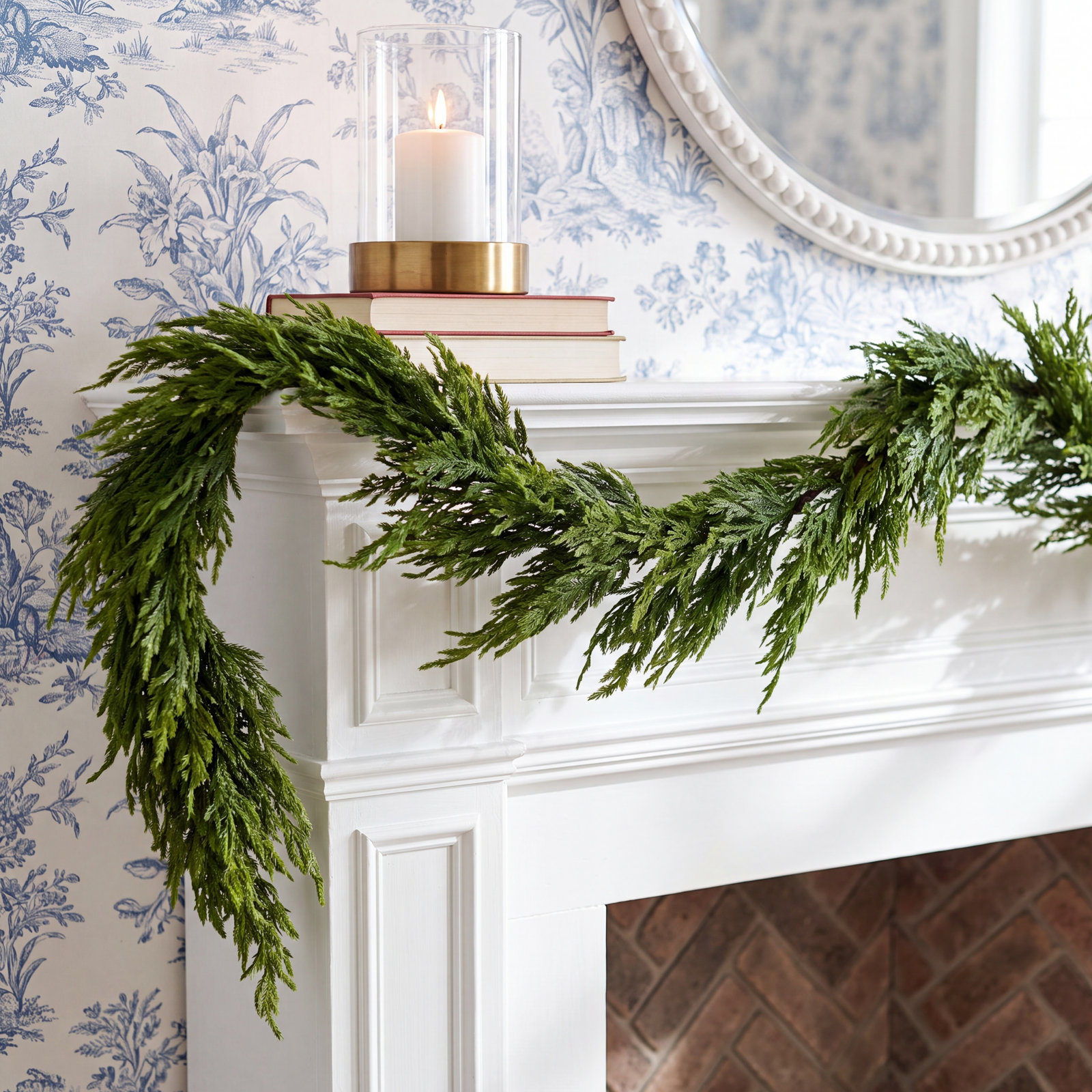 Natural Touch Norfolk Pine Garland 72In X 16In