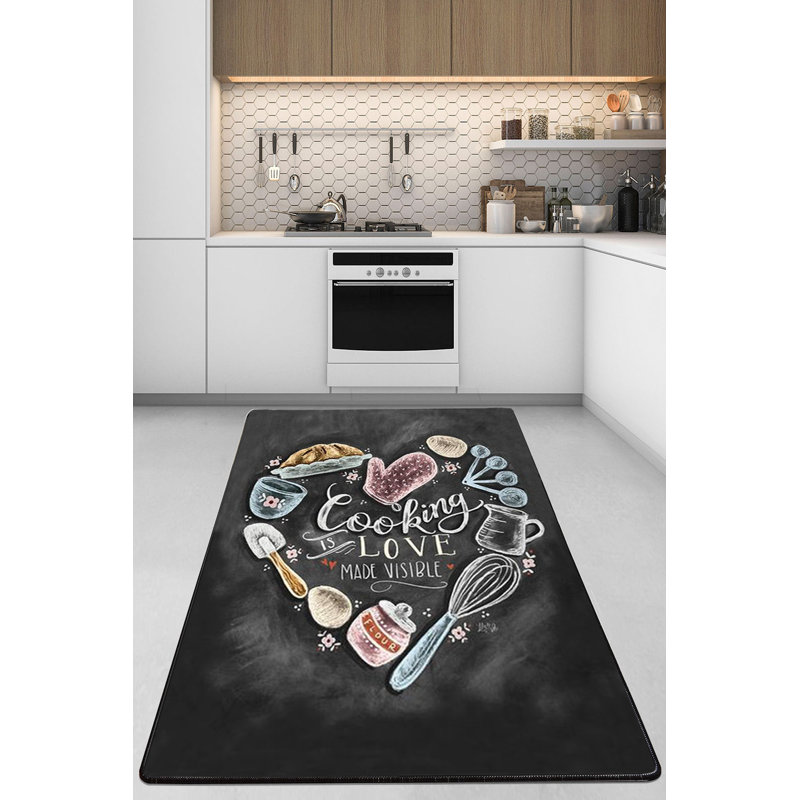 Elegant Hall Carpet (3.3 x 6.6 Feet), 100% Polyester, 10 mm Pile Height | Antibacterial, Non-Slip Underside, Machine Washable | Stylish Black, White, Camel, Blue & Red Design | Perfect for Modern Home Decor