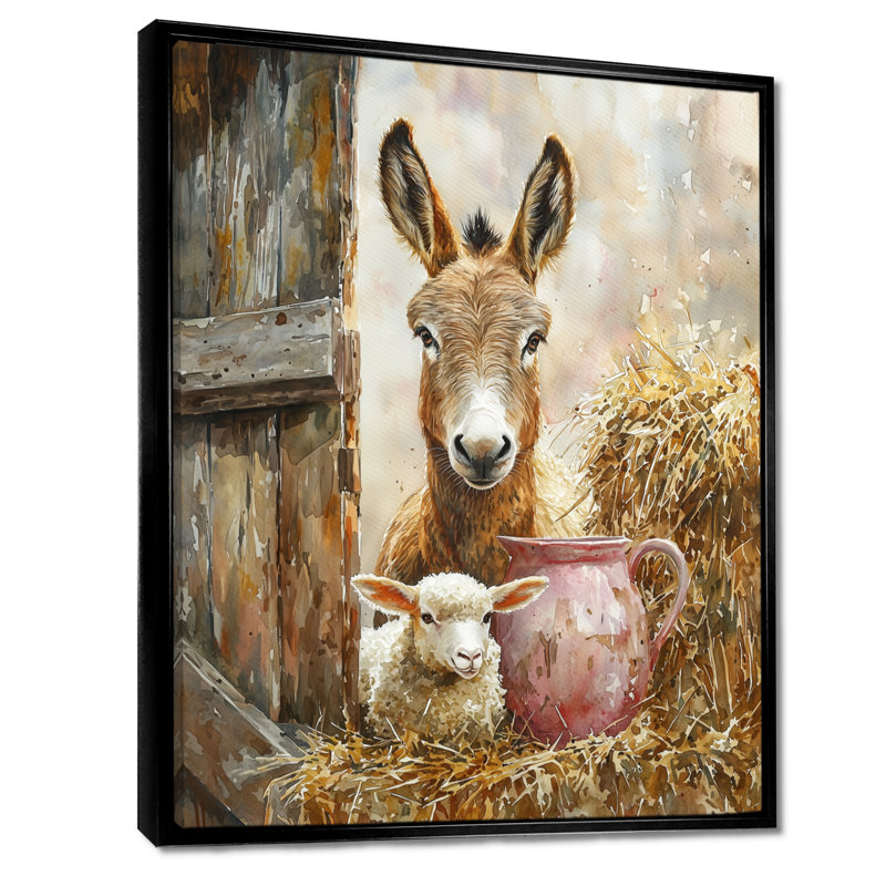 Dragomila - Animals Wall Art, Noir, Reproduction encadrée sans passe-partout, H 20 po x l 12 po