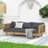 Tufted Velvet Daybed with Trundle and USB Charging Ports for Modern Living Spaces