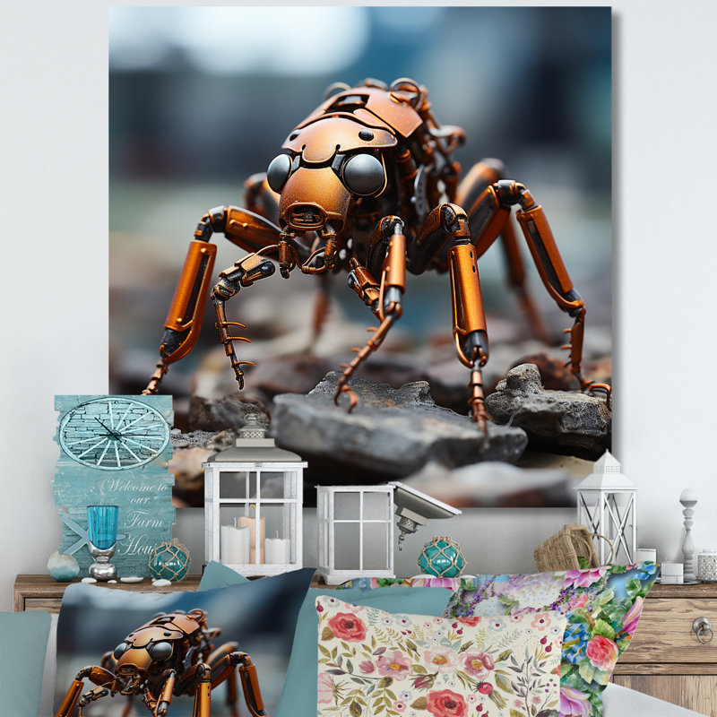 Industrial Ant Ant I sur toile, H 36 po x l 36 po x P 1,5 po, Toile tendue