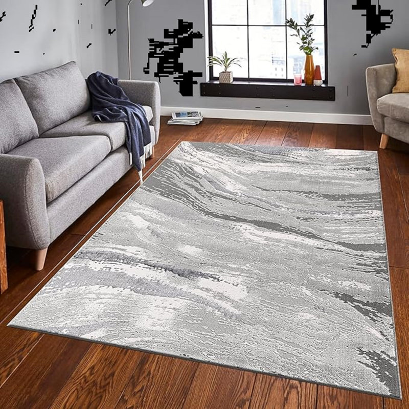 Abstract Shag Area Rug, Rectangle 160 x 230 cm