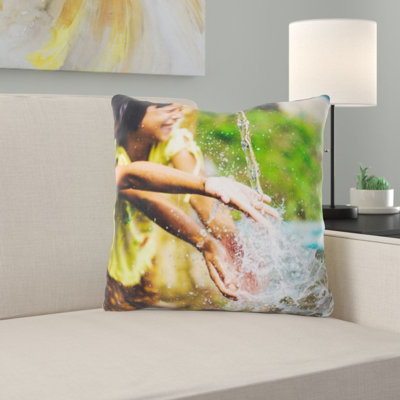 Water Throw Pillow