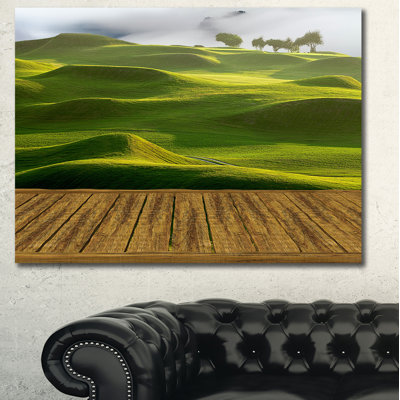 " Golf Course With Wooden Path "