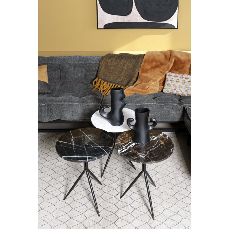 Edinburg Side Table, White