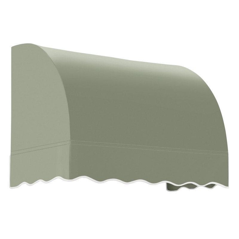 Auvent fixe en tissu acrylique Awann Savannah, Sauge, H 44 po x l 40,5 po x P 36 po