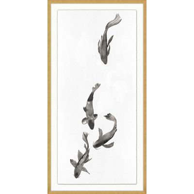 Koi Current 2 Painting by Lillian August