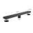 24 Inch Linear Shower Drain - With Hair Strainer & Leveling Feet, Stainless Steel Grid Design