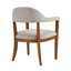 Structure en bois avec chaises rembourrées avec accoudoirs-1202533943