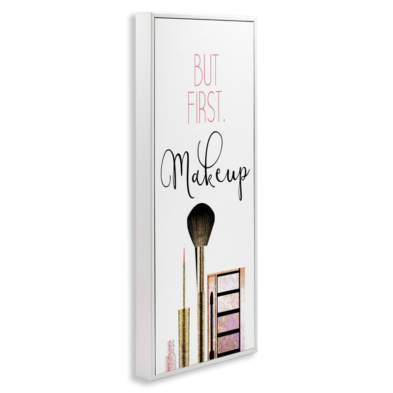 Impression «maquillage», H 24 po x l 10 po, Giclée encadrée blanc bord de mer