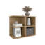 Console console, chêne naturel, 4 tablettes