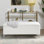 Banc de rangement rembourré Elyssa