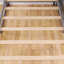 Lit superposé simple au-dessus de double avec cadre en bois avec six tiroirs et tablettes flexibles-222569550