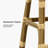  30" Patio Bamboo Print Finish Bar Stools With Rattan Back (Set Of 2)-50490721-50490723