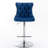 Blue Velvet With Adjustable Height 25 - 33 Inch, Upholstered Comfortable Back For Home And Kitchen Island Pub   Of 2 Modern-1990870352