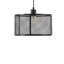 Luminaire suspendu réglable en métal noir polyvalent pour les espaces industriels modernes