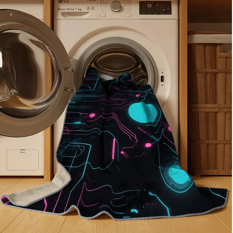 Velocity Glow Rug, Square 3'