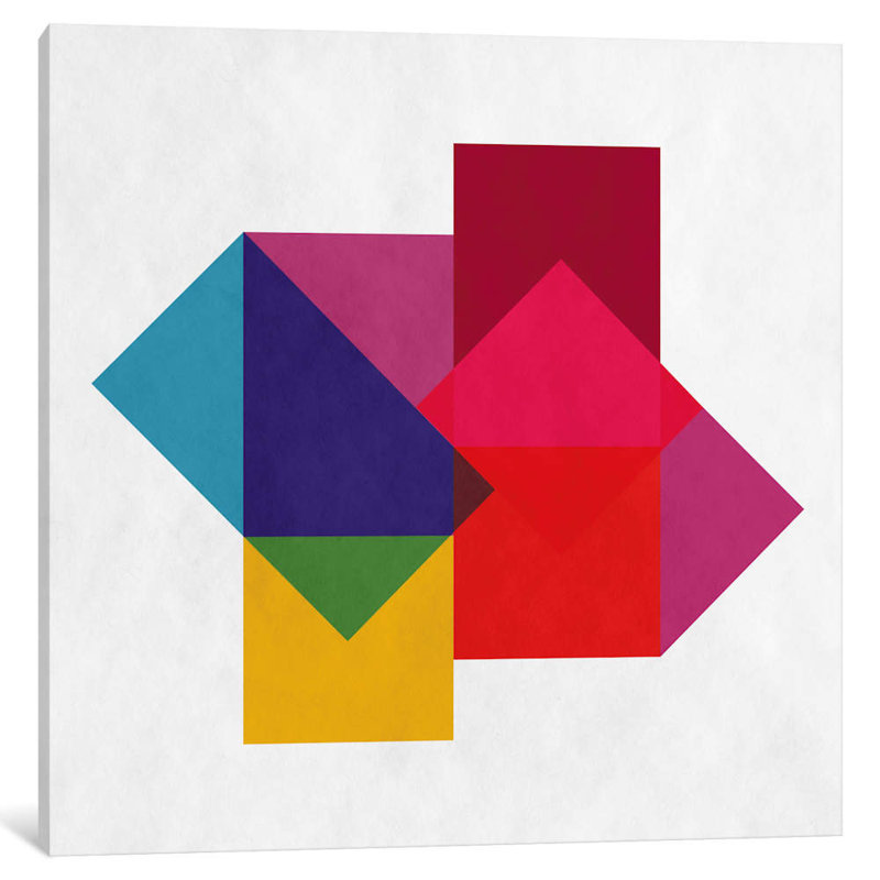 Modern Art - Study Of Colors - Wrapped Canvas Print, 66.04 cm H x 66.04 cm W x 3.175 cm D