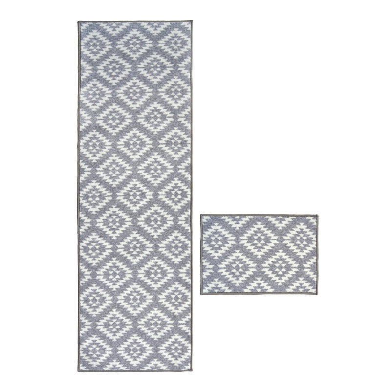 Runner Geometric Area Rug, Runner 57 x 150 cm