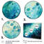 Turquoise Tranquillity IX - paysages abstraits, art mural-91528276-91528282