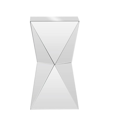 Chandos Mirrored Glass Top End Table