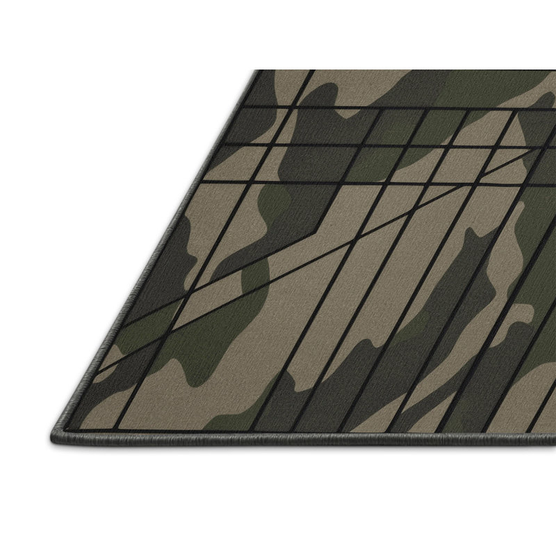 Terrain Mapper Rug, Square 5'