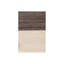 Tapis de zone rayée brun/beige en laine à motifs noué la Roxanne-24387609