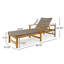Chaise longue avec dossier réglable