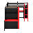 L-Shaped Wooden Gaming Bed Frame With RGB LED Lights-1590309806