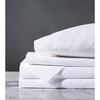 Ensemble de draps en percale de coton de qualité égyptienne 200 fils Edisto