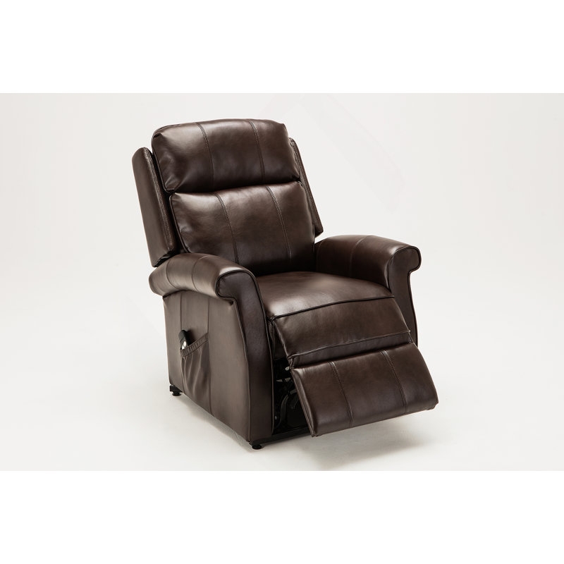 Fauteuil Landis, Similicuir brun