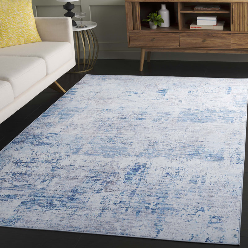 Seandre Performance Machine Washable Abstract Rug, Rectangle 5' x 8'