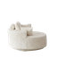 Fauteuil d'appoint rembourré en velours côtelé 55 po Victoria avec base pivotante à 360 ° Victoria-122549837