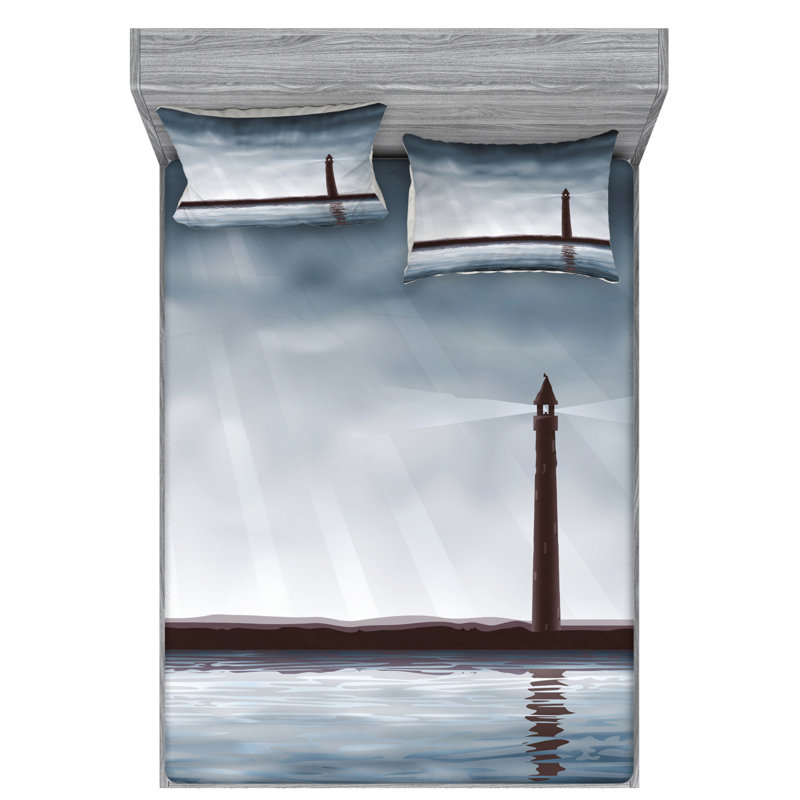 Microfiber Sheet Set, Queen Sheet Set with Fitted Sheet