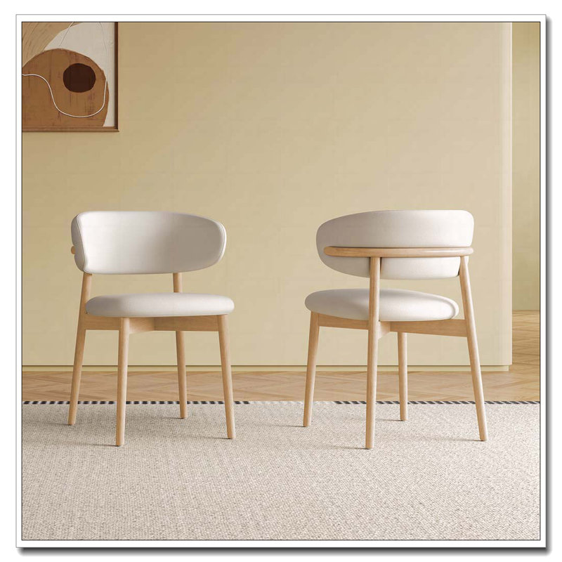 Chaises en cuir PU, Naturel