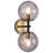 2-Light Dimmable Armed Sconce