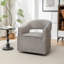 Fauteuil demi-tonneau pivotant en velours de 27,6 po Fumiyo-1921688362