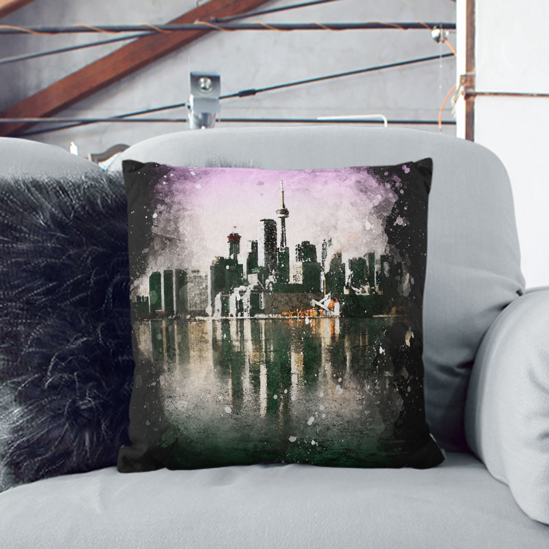 Square Throw Cushion, 40cm H x 40cm W x 15cm D