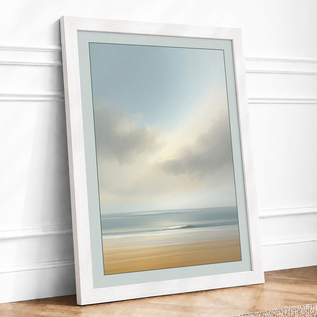 Stillness at Shore Coastal Framed Art Print