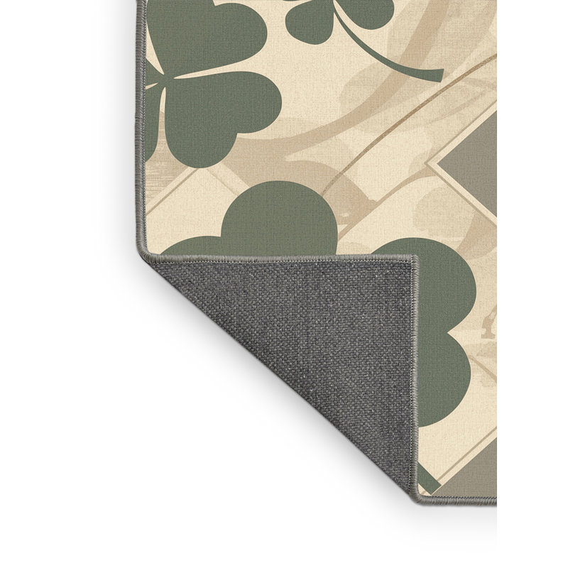 Tapis doux et moelleux à motif géométrique BCBG brun / gris, 8 pieds carrés